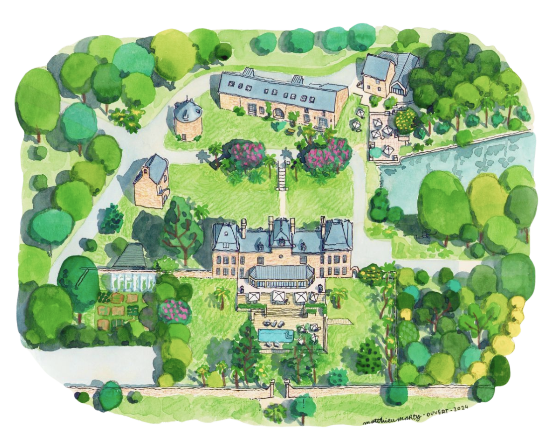 Aquarelle Eco-Domaine du Plessis