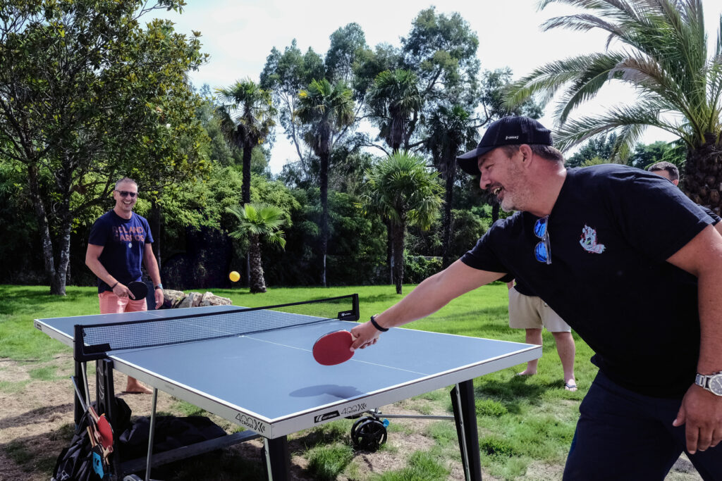 Tennis de table au chateau de l'eco-domaine